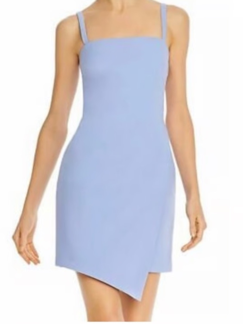 Likely Periwinkle Asymmetrical Strap Mini Dress NWT size 6